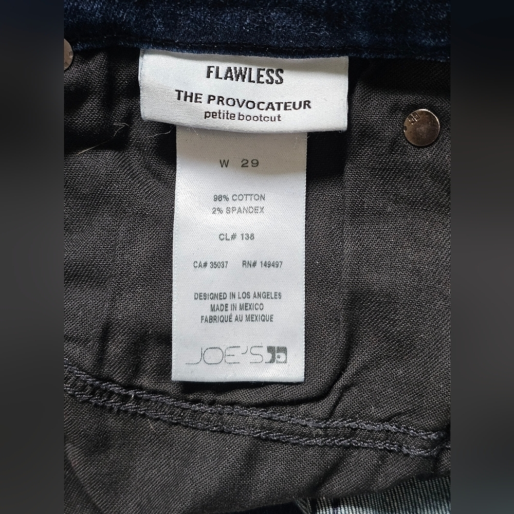Joe's Jeans Women's Flawless The Provocateur Petite Bootcut, Size 29, Like New - Picture 8 of 10